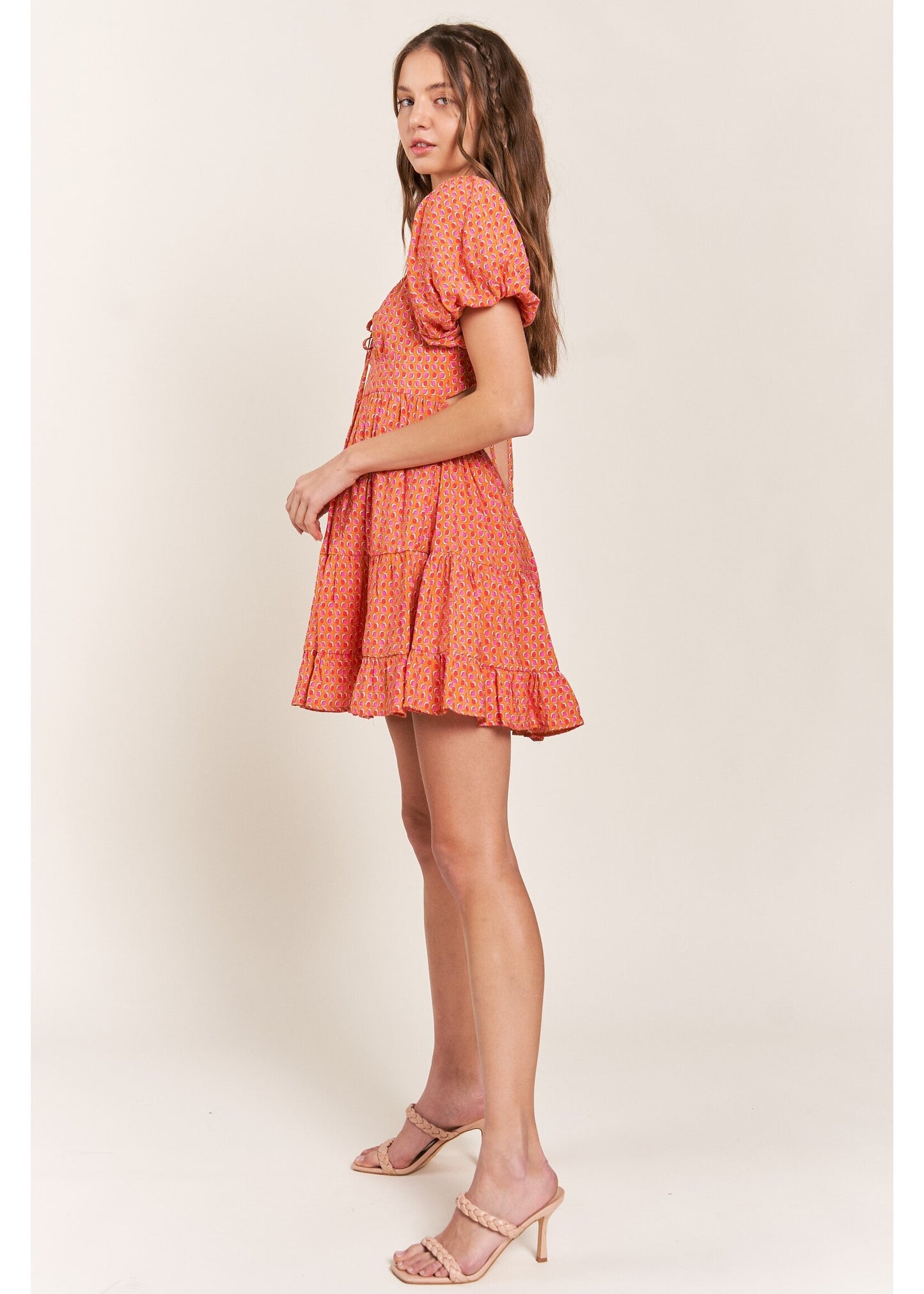 Sunset Dot Mini Dress