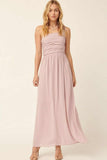 Dusty Rose Chiffon Dreams Maxi Dress
