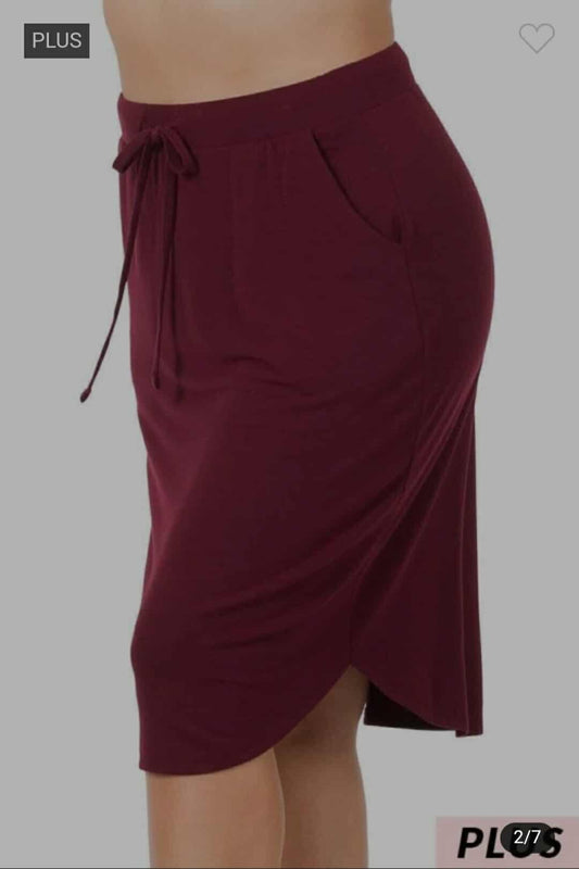 Burgundy Bliss Skirt