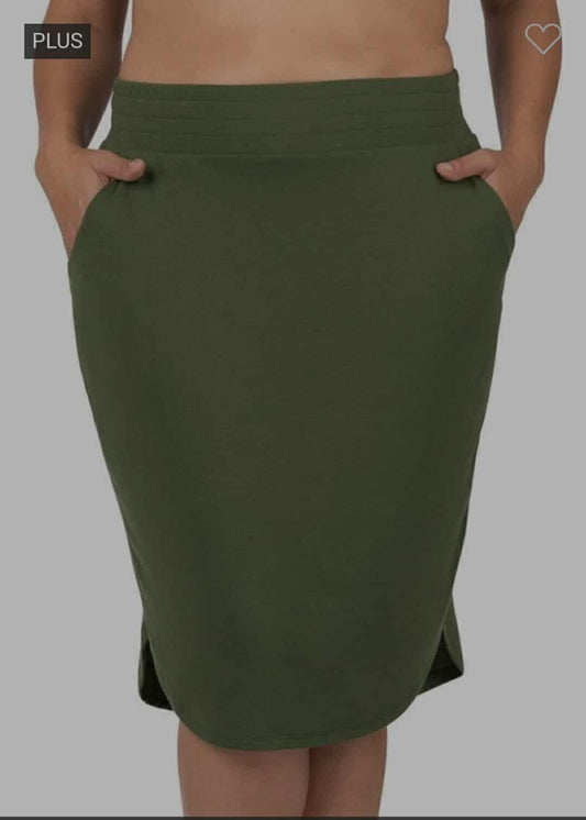 Emerald Ease Plus Skirt