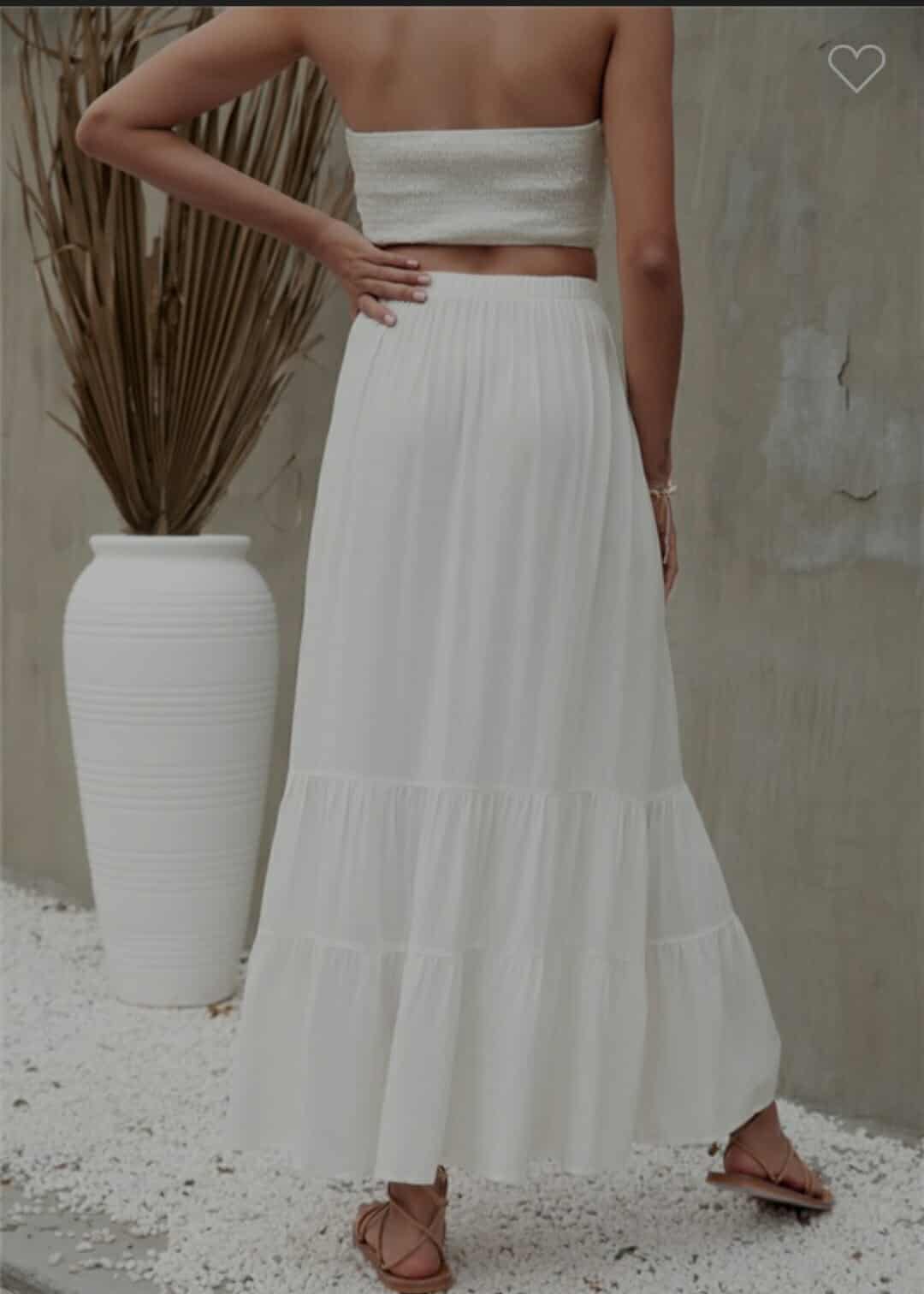 White Lace Elegance Two-Piece Set