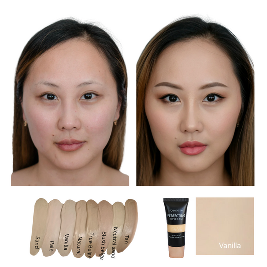How to Achieve Flawless, Long-Lasting Makeup with Perfecting Coverage Foundation, Loose Powder & 24-Hour Pore-Vanishing Primer
