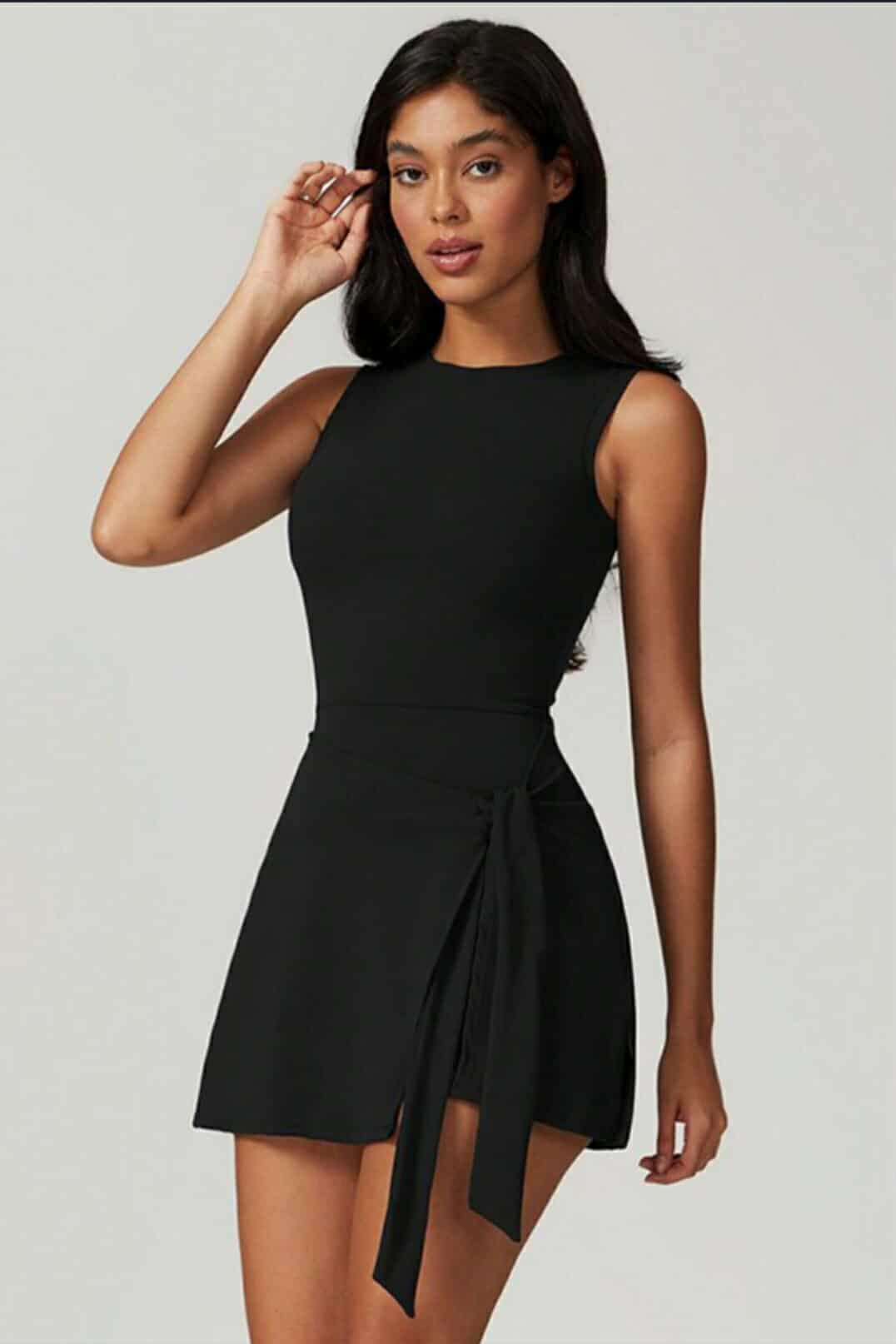 Black Ace Tennis Dress