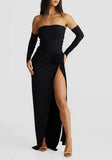 Noir Blossom Convertible Maxi Set