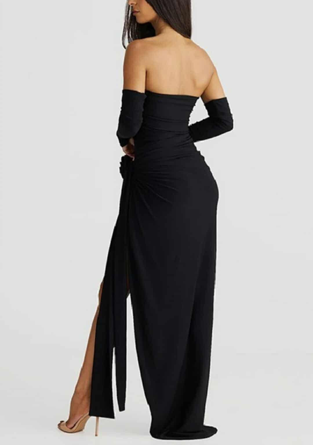 Noir Blossom Convertible Maxi Set