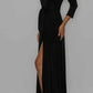 Midnight Cascade Maxi Dress