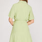 Emerald Ease Mini Wrap Dress