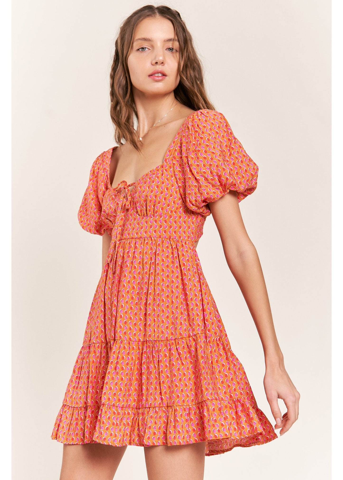 Sunset Dot Mini Dress