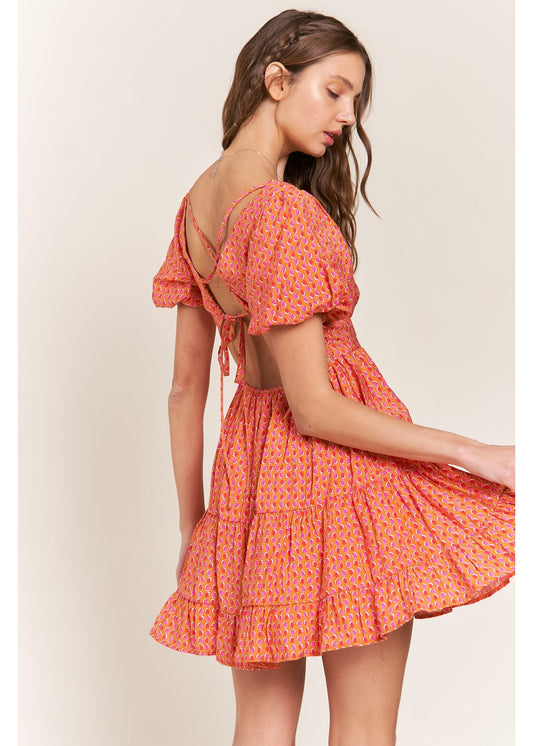 Sunset Dot Mini Dress