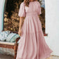 Blush Smocked Midi Dress