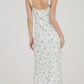 Azure Bloom Maxi Dress