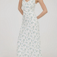 Azure Bloom Maxi Dress