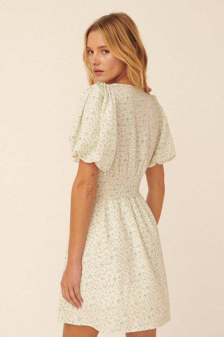 Petite Bloom Mini Dress