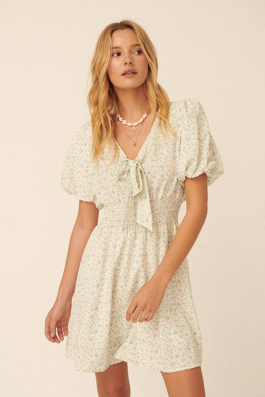 Petite Bloom Mini Dress