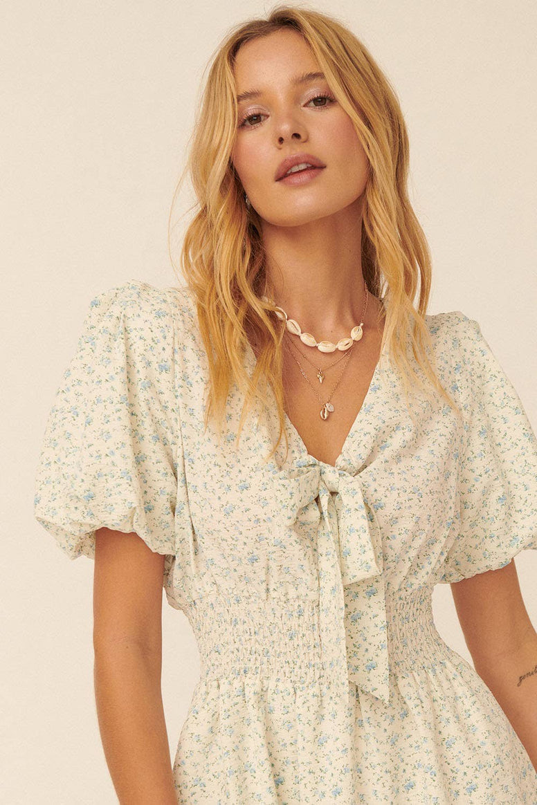 Petite Bloom Mini Dress