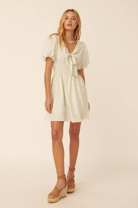 Petite Bloom Mini Dress