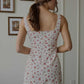 Sweetheart Floral Mini Dress