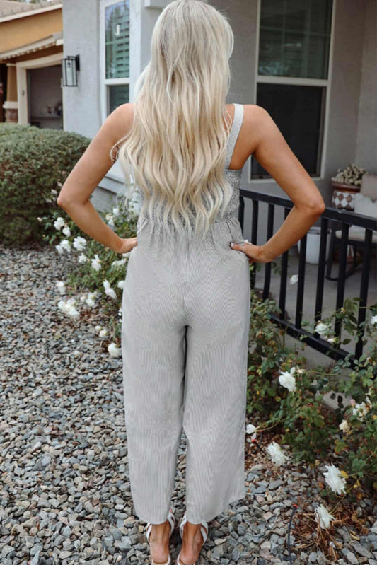 Striped Elegance Jumpsuit