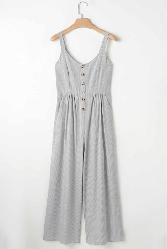 Striped Elegance Jumpsuit