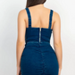 Midnight Blue Denim Twist Set